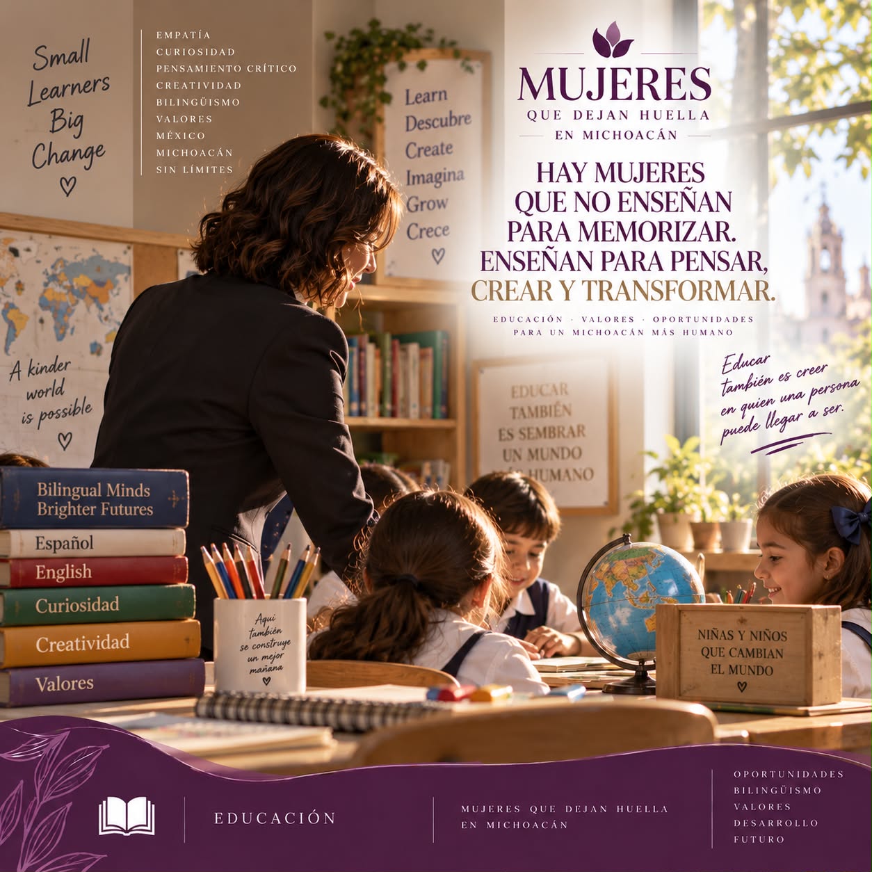 Educación · Mujeres que dejan Huella en Michoacán